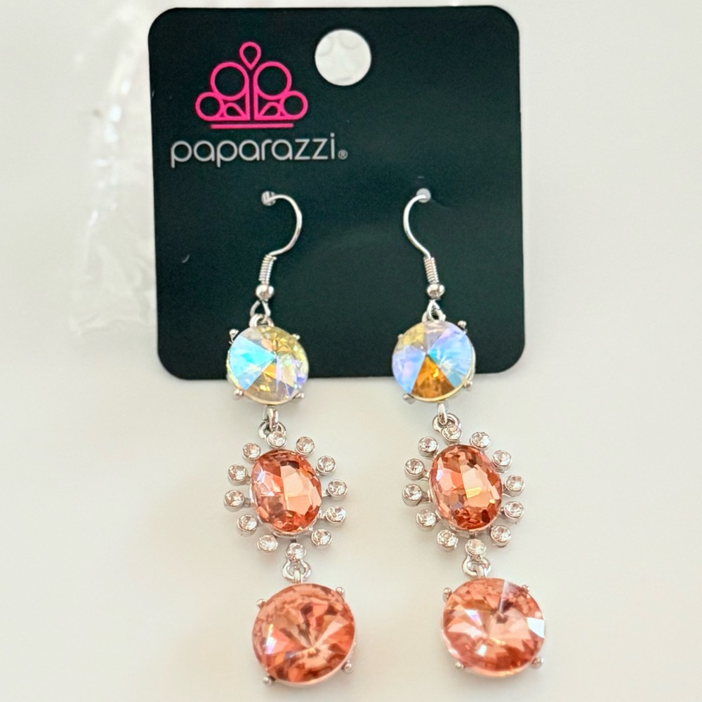Paparazzi Silver/Iridescent Earrings